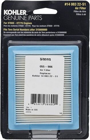 Kohler 14 083 22-s1 Air Filter Element, Natural in Saudi Arabia