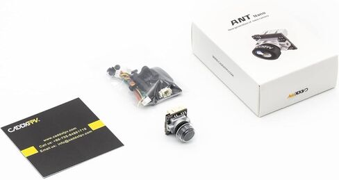 meivifpv fpv camera caddx ant 1200tvl WDR Global WDR ، 4: 3 صورة 1.8 مم عدسة NTSC/PAL ، الكاميرا التناظرية النانو فائقة الخفيفة لـ FPV cinewhoop tinywoop Racing Drone (أسود) in Kuwait