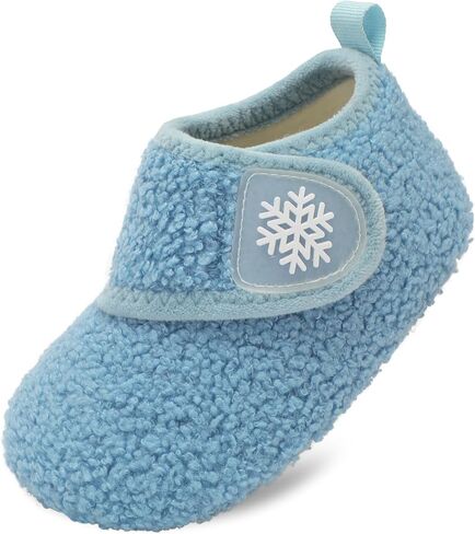 Scurtain Toddler Slippers Winter Boots Kids Slippers Girls Boys Toddler Snow Boots Baby Warm Socks Lightweight House Shoes Non-Slip Ankle Booties Walking Shoes in Kuwait