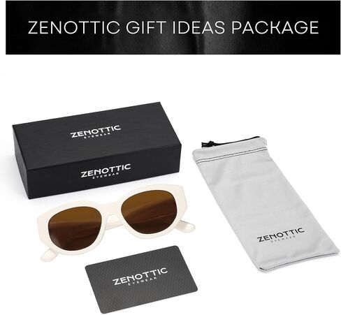 نظارة شمسية Zenottic المستقطبة النساء العصرية: نظارات الشمس الكلاسيكية السيدات Cateye إطار - Retro لطيف الظلال UV400 الحماية in Kuwait