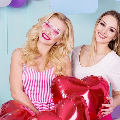 أكواب عيد ميلاد مربعة كبيرة الحجم ، 5.7x2.3 بوصة عيد ميلاد سعيد نظارات اللؤلؤ الأنيقة هدية للنساء للحفلات الحفلات in Saudi Arabia