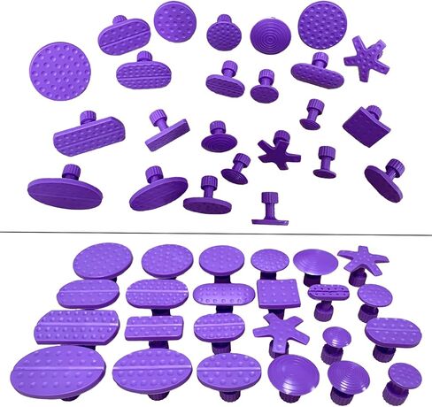 24pcs Auto Dent Glue Glue Tabs Car Car Body Dent Dent Tabs Tabs Admovians Adains Hail Dent With With 10pcs Glue Sticks (Multi Colored) in Kuwait