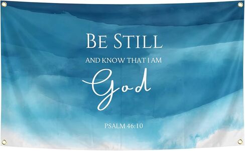 Christian Tapestry Be Still and Know That I am God PSALM 46 Bible Verses Wall Decor Tapestry 3x5 Ft for Bedroom Living Office Christian Home Decoration in Saudi Arabia