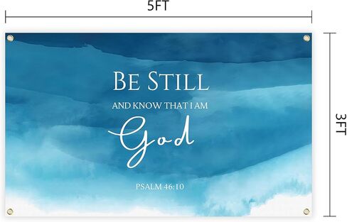 Christian Tapestry Be Still and Know That I am God PSALM 46 Bible Verses Wall Decor Tapestry 3x5 Ft for Bedroom Living Office Christian Home Decoration in Saudi Arabia