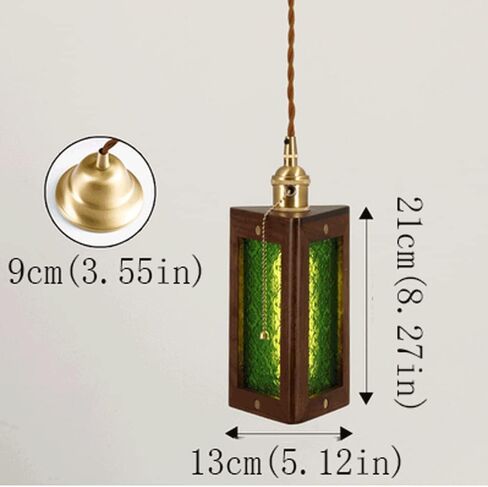 V-intage Stained Pattern Glass Chandelier E27 Brass Trim Ceiling Pendent Lamp French Luxury Dining Room Bedroom Bar Pendant Light Adjustable Lighting Fixture,Light in Saudi Arabia