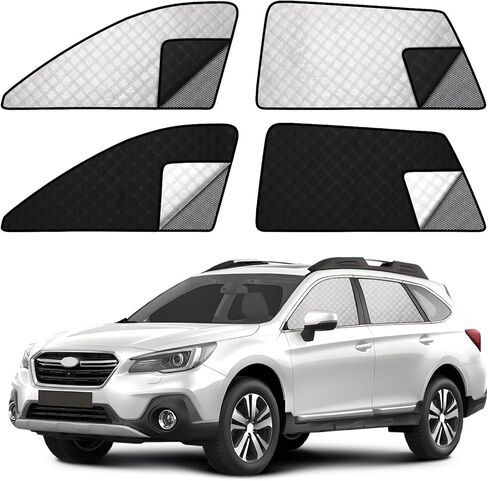 ZATOOTO Car Window Shades for Toyota Tacoma 2024 Sun Shade for Side Windows 4 Pack, Car Window Cover for Camping with Breathable Window Screen and Reversible Blackout Window Shade for Privacy Heat in Kuwait