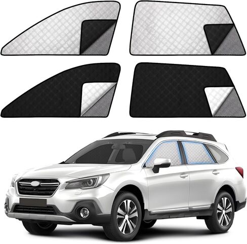 ZATOOTO Car Window Shades for Toyota Tacoma 2024 Sun Shade for Side Windows 4 Pack, Car Window Cover for Camping with Breathable Window Screen and Reversible Blackout Window Shade for Privacy Heat in Kuwait