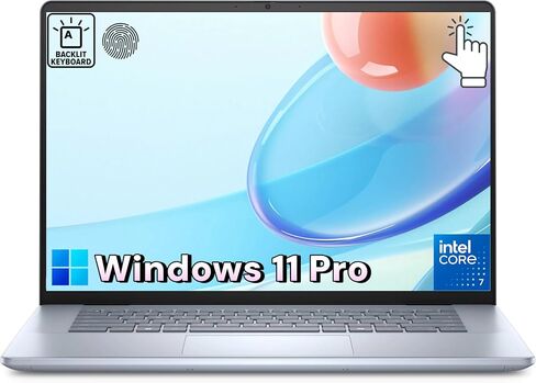 Dell Inspiron 2-in-1 Laptop for Business - 14" FHD + Touchscreen, Intel 7 150U, Backlit Keyboard, Fingerprint Reader, Wi-Fi, Windows 11 Pro & Lifetime Microsoft Office | 64GB DDR5 + 4TB SSD in Saudi Arabia