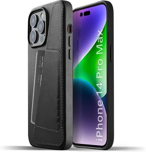 حافظة هاتف Mujjo الجلدية - تناسب iPhone 15 Pro Max - متوافقة مع MagSafe - حافظة جلدية أوروبية ممتازة مع جيب للبطاقات - حماية معززة للهاتف والكاميرا - مصنوعة من مواد معاد تدويرها in Kuwait