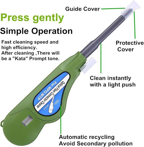 MPO Cleaner, MPO/MPT Fiber Optic Cleaner Over 600 Times Cleans,Fiber Endface Cleans & Optical Connector Cleans(White) in Saudi Arabia