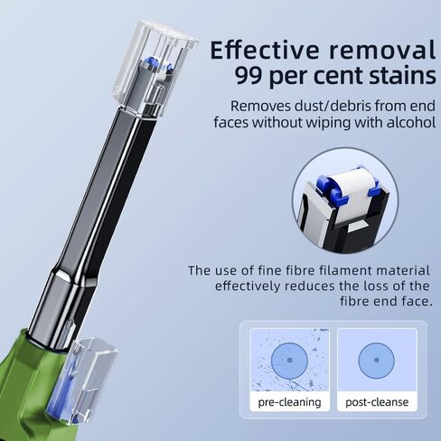 MPO Cleaner, MPO/MPT Fiber Optic Cleaner Over 600 Times Cleans,Fiber Endface Cleans & Optical Connector Cleans(White) in Saudi Arabia