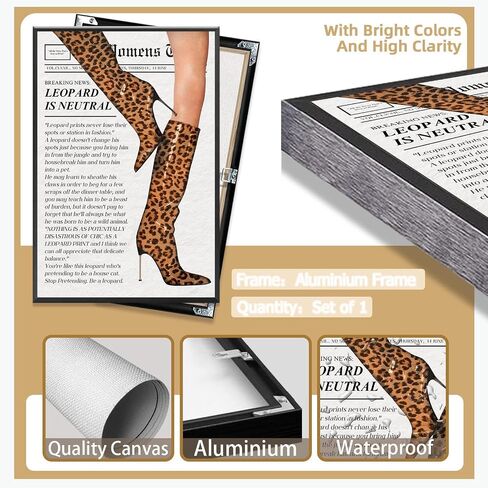 Trendy Style Magazine Posters, Vintage 70s High Heels Canvas Wall Art, feminist preppy girly wall decor Room Aesthetic For Apartment Home Bedroom Dorm Wall Decor 12x16in Unframed in Saudi Arabia