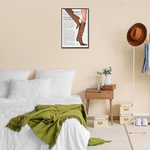 Trendy Style Magazine Posters, Vintage 70s High Heels Canvas Wall Art, feminist preppy girly wall decor Room Aesthetic For Apartment Home Bedroom Dorm Wall Decor 12x16in Unframed in Saudi Arabia