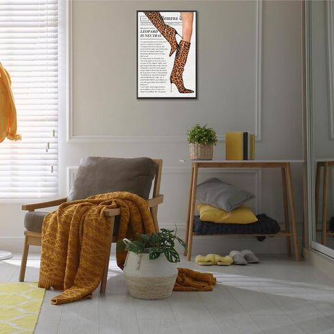 Trendy Style Magazine Posters, Vintage 70s High Heels Canvas Wall Art, feminist preppy girly wall decor Room Aesthetic For Apartment Home Bedroom Dorm Wall Decor 12x16in Unframed in Saudi Arabia