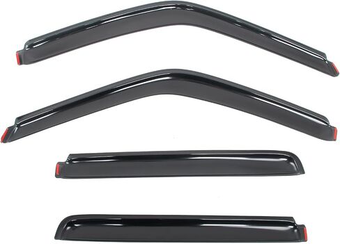 Ikon Motorsports في أقنعة نافذة القنوات متوافقة مع 1992-2000 Chevy GMC C2500 C3500 K2500 K3500 CREW CAB & Suburban Tahoe Yukon ، حرس المطر الأكريليك/ملون ، حرس المطر الجانبي in Saudi Arabia