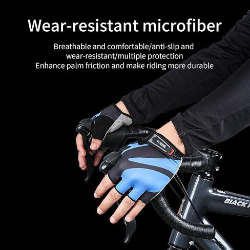 Fingerless Cycling Gloves for Men Women Bike Gloves for Men Cycling Bicycle Accessories, Guantes para Bicicleta Hombre Guantes Ciclismo Hombre in Saudi Arabia
