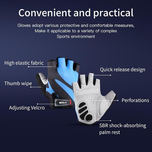 Fingerless Cycling Gloves for Men Women Bike Gloves for Men Cycling Bicycle Accessories, Guantes para Bicicleta Hombre Guantes Ciclismo Hombre in Saudi Arabia