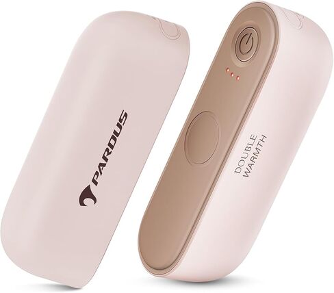 Pardus Hand Warmers Rechargeable 2 Pack, 6000mAh Electric Hand Warmers, 480 Minutes Long Safe Heat, Portable Pocket Heater, Gifts for Christmas, Hunting, Cycling, Winter Sport Accessories (Quartz) in Saudi Arabia