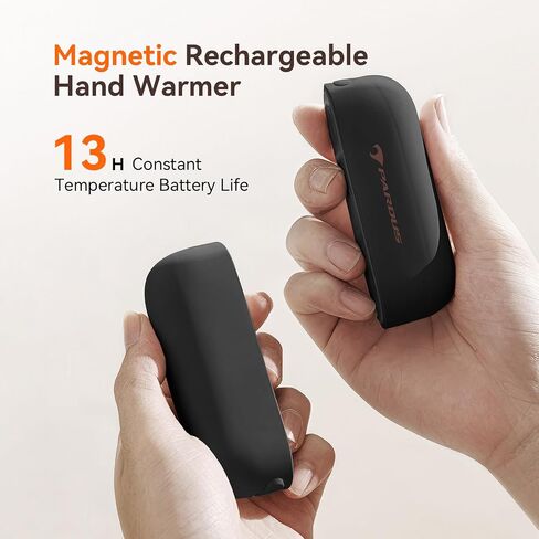 Pardus Hand Warmers Rechargeable 2 Pack, 6000mAh Electric Hand Warmers, 480 Minutes Long Safe Heat, Portable Pocket Heater, Gifts for Christmas, Hunting, Cycling, Winter Sport Accessories (Quartz) in Saudi Arabia