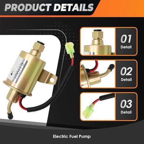 E11007 Electric Fuel Pump Compatible with Onan Generator 4000 4Kw RV 12V Fuel Pump A029F889 149-2311-02 149-2311-01 149-2311 149231101 in Saudi Arabia