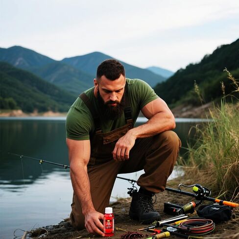 Fishing Attractants 2PCS - Strong Smell, Long-Lasting Fish Attraction，Red Worm Concentrate,Red 40 Fishing Liquid，Baits Attractants Fish Lure Attraction Enhancer for Trout, Cod, Carp, Bass in Saudi Arabia