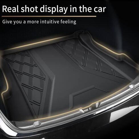 سجادات أرضية AOMSAZTO لسيارة بورش كايين 2011-2018، سجادات أرضية السيارة شديدة التحمل TPE للحماية من جميع الأحوال الجوية، مجموعة كاملة من بطانات الأرضية المطاطية للصف الأول والثاني، سجادات سيارة مضادة للانزلاق، أسود in Kuwait