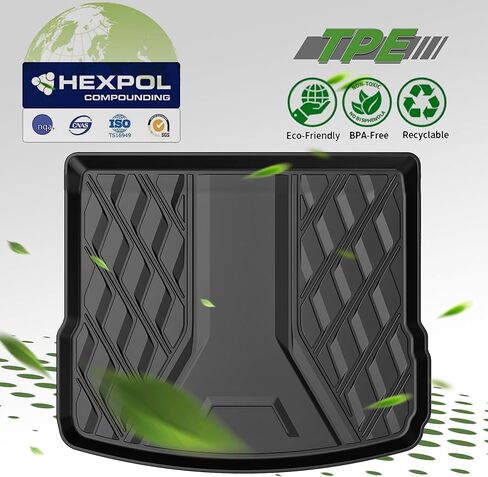 سجادات أرضية AOMSAZTO لسيارة بورش كايين 2011-2018، سجادات أرضية السيارة شديدة التحمل TPE للحماية من جميع الأحوال الجوية، مجموعة كاملة من بطانات الأرضية المطاطية للصف الأول والثاني، سجادات سيارة مضادة للانزلاق، أسود in Kuwait