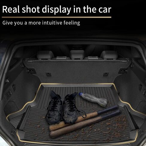 سجادات أرضية AOMSAZTO لسيارة بورش كايين 2011-2018، سجادات أرضية السيارة شديدة التحمل TPE للحماية من جميع الأحوال الجوية، مجموعة كاملة من بطانات الأرضية المطاطية للصف الأول والثاني، سجادات سيارة مضادة للانزلاق، أسود in Kuwait