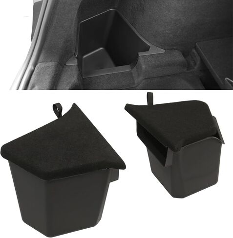 2 Pcs Frunk Organizer for Tesla Model 3 2024 Lower and Upper Frunk Storage Box Organizer Bins in Saudi Arabia