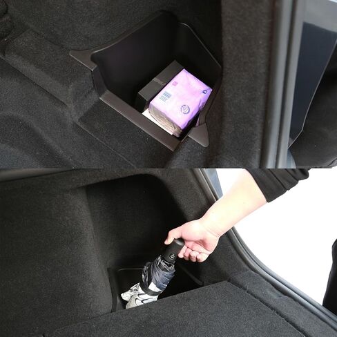 2 Pcs Frunk Organizer for Tesla Model 3 2024 Lower and Upper Frunk Storage Box Organizer Bins in Saudi Arabia