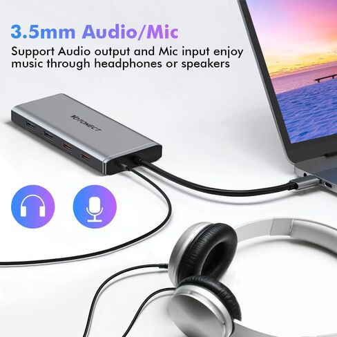 9 in 1 USB-C HUB to HDMI RJ45 VGA USB2.0 USB3.0x3 Audio/Mic PD in Saudi Arabia