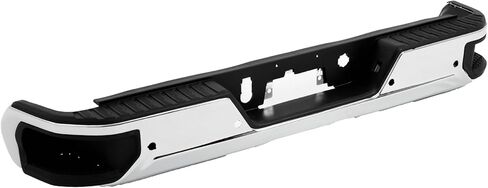 مجموعة المصد الخلفي المصد الصلب متوافق مع 2019 2020 2021 2022 2023 Chevy Silverado 1500 GMC Sierra 1500 ، W/O Park ، Chrome in Saudi Arabia