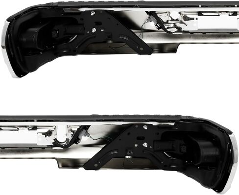 مجموعة المصد الخلفي المصد الصلب متوافق مع 2019 2020 2021 2022 2023 Chevy Silverado 1500 GMC Sierra 1500 ، W/O Park ، Chrome in Saudi Arabia