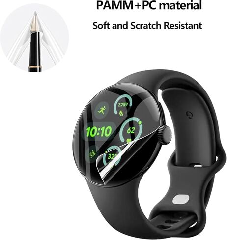 2 Pack Tempered Glass for OnePlus Watch 3 Screen Protector,9H Hardness,Ultra Resistant,Anti-Fingerprints,No Bubbles,HD-Clear,Full Coverage Watch Film for OnePlus Watch 3 in Kuwait