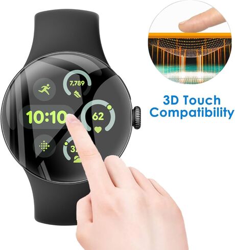 2 Pack Tempered Glass for OnePlus Watch 3 Screen Protector,9H Hardness,Ultra Resistant,Anti-Fingerprints,No Bubbles,HD-Clear,Full Coverage Watch Film for OnePlus Watch 3 in Kuwait