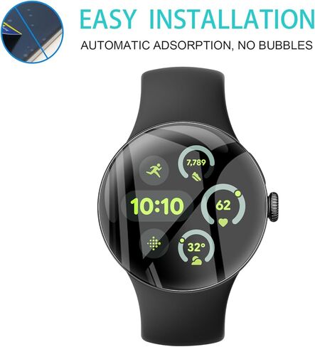 2 Pack Tempered Glass for OnePlus Watch 3 Screen Protector,9H Hardness,Ultra Resistant,Anti-Fingerprints,No Bubbles,HD-Clear,Full Coverage Watch Film for OnePlus Watch 3 in Kuwait