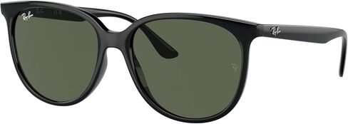 Ray-Ban RB4378 Sunglasses Bundle: RB 4378 601/71 Black Dark Green and Eyewear Cleaning Kit in Saudi Arabia