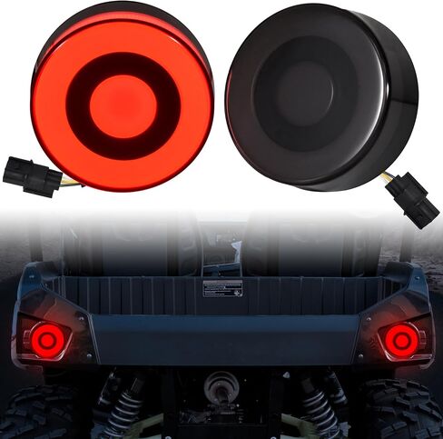 LED Tail Lights for Kawasaki Teryx 4 18-25, Smoked Rear Brake Stop Taillights Lamps for Kawasaki Teryx 4 2018-2025 Accessories (2PCS) in Saudi Arabia