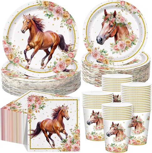 Pickmesh 250 Pcs Cowboy Baby Shower a Little Cowboy Is on the Way Party Decorations Wild Western Theme Disposable Plates Napkins Cups for Baby Shower Party Supplies in Kuwait
