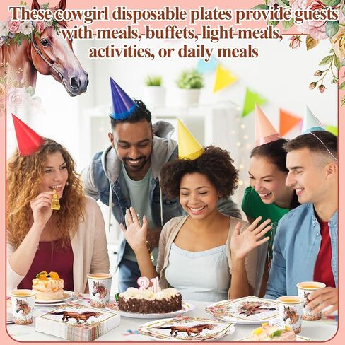 Pickmesh 250 Pcs Cowboy Baby Shower a Little Cowboy Is on the Way Party Decorations Wild Western Theme Disposable Plates Napkins Cups for Baby Shower Party Supplies in Kuwait