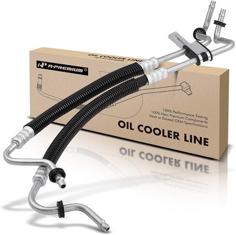 A-Premium Automatic Transmission Oil Cooler Line Hose Assembly Compatible with Dodge Journey 2011-2019 2.4L 3.6L, 4 Speed Transmission in Saudi Arabia