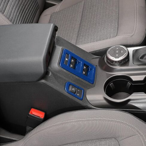 للحصول على تقليم التحكم في رفع نافذة برونكو ، 2pcs Center Center Console Rearview Mirror Adminting Cover متوافقة مع 2021-2025 Ford Bronco Interior Accessories ، White in Saudi Arabia