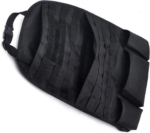 منظم مقعد السيارة منظم تكتيكي MOLLE BACK BACK LACK LACK Universal Cover Cover Cover Protector (Black) in Kuwait