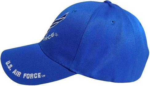 تجارة أجنحة سلاح الجو الأمريكي مع Shadow Royal Blue Acrylic Acrylic Asproed Cap Hat ، 7 3/4 in Saudi Arabia