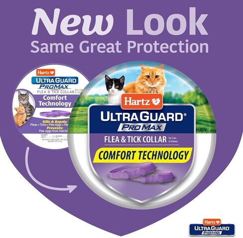 هارتز Ultraguard Promax Flea و Trick Twiber للقطط I 14 شهرًا حماية أنا ناعم ومريح | الوقاية من البراغيث والقراد أنا 2 عبوة in Kuwait