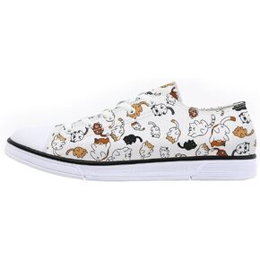 Cat Shoes for Women Cat Printed Shoes for Ladies Design Fashion Sneakers Low Tops Cute Shoes for Women