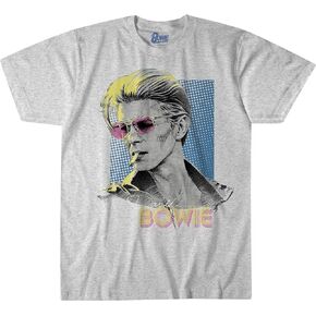 Liquid Blue Unisex-Adult Standard David Bowie Sketch T-Shirt