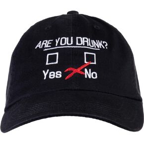 You Drunk? | Funny Beer Drinking, Bar Party Humor Gag Gift Men Women Baseball Dad Hat Black