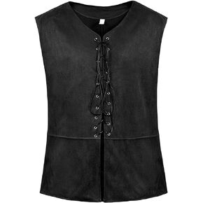 Colorful House Mens Renaissance Vest Adult Medieval Renaissance Vest Costume Mens Pirate Steampunk Vest Halloween