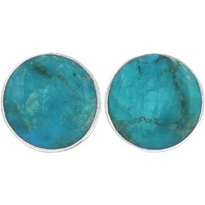 Starborn Polished Gemstone Post Earrings 12mm round.